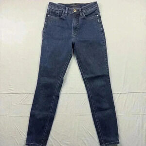 Silver Jeans Womens Calley Straight Jeans Size 26/29 Dark Wash Stretch Denim